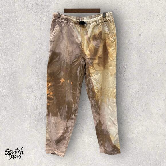 Vintage Gramicci Pants Mens Small Distressed Bleach Dyed Gorpcore Hiking Style - Picture 1 of 5